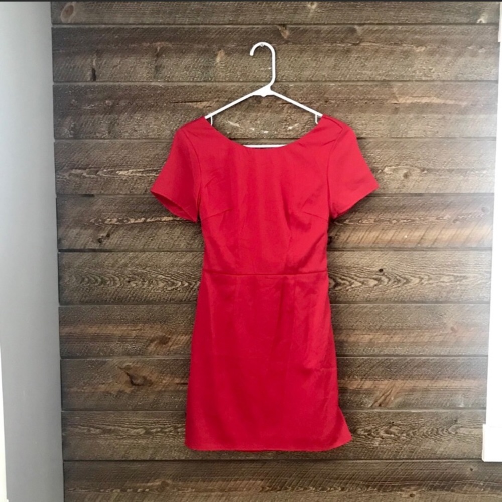 TOBI NWOT Red Open Back Mini Dress -XS/S